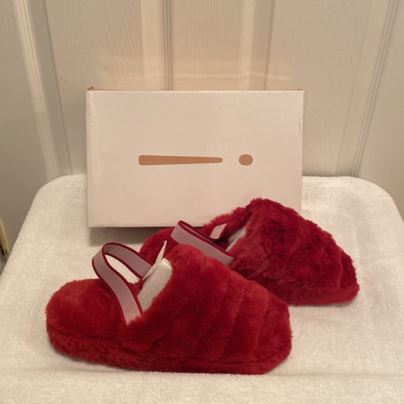 Brand New Miss Morei Red Open Toe Slippers…size 10 - Picture 4 of 8